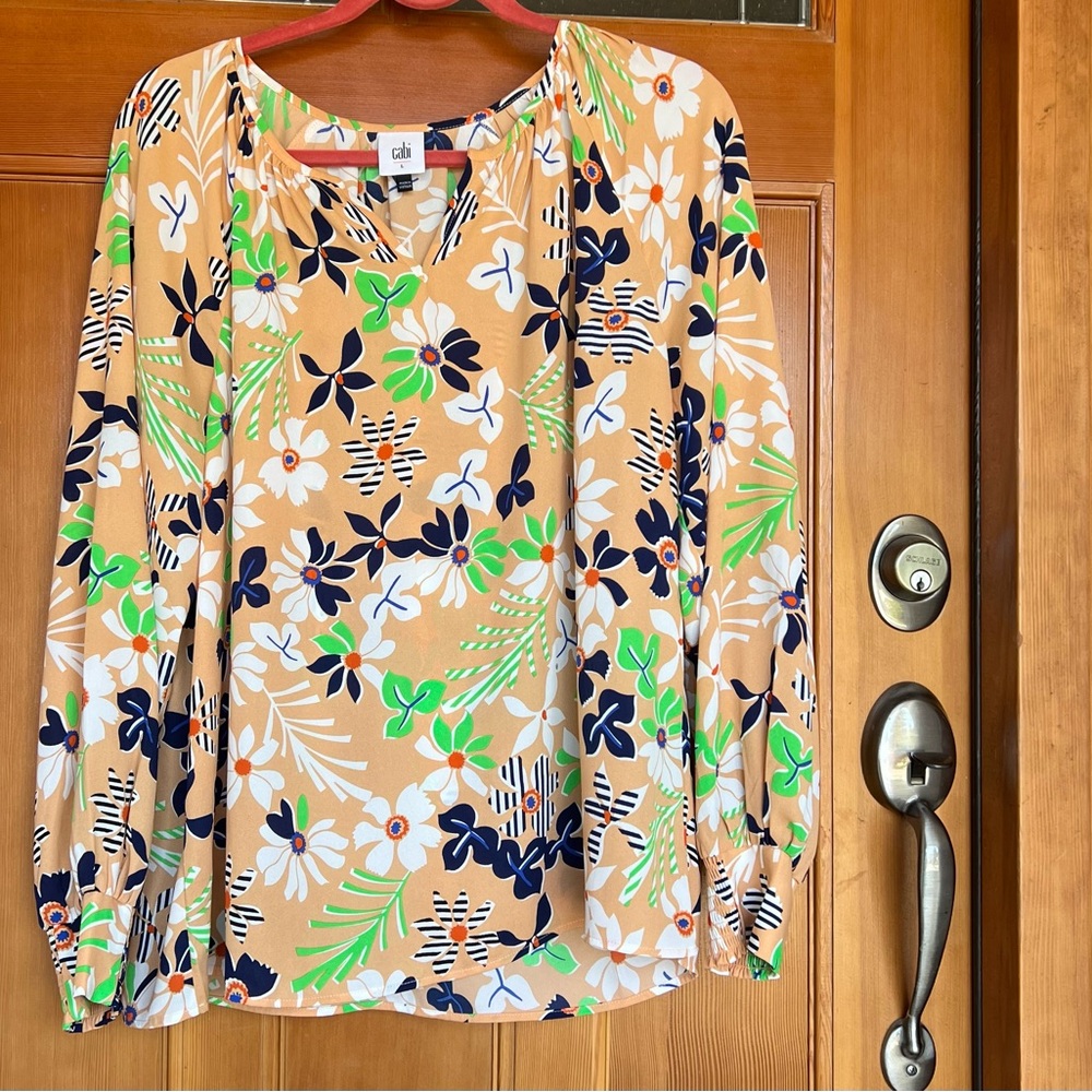 CABI Floral Print Women's Top. - Sz L